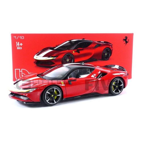 Bburago 1/18 - 16911r/Bk - Ferrari Sf90 Stradale Assetto Fiorano - 2019-Bburago