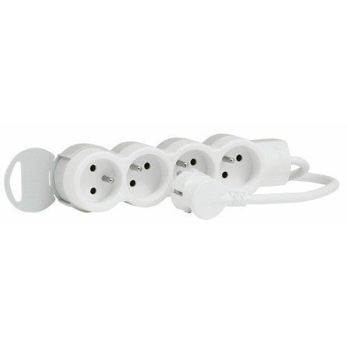 Multiprise 5 prises 2P+T sans interrupteur - 16A - cordon 3m - 50059 LEGRAND