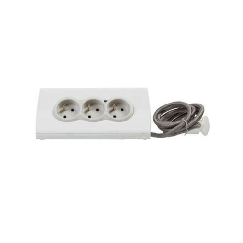 Rallonge multiprise 3x2P+T + 2 USB Type-A 2.4A et support tablette