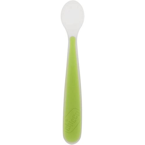 Cuillère Souple Bout Silicone 6m+ Vert Pomme - Chicco