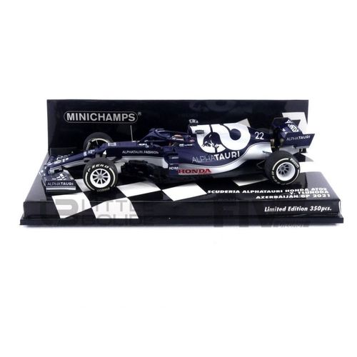 Minichamps 1/43 - 417210722 - Alpha Tauri At02 - Azerbaijan Gp 2021 (Y. Tsunoda)-Minichamps