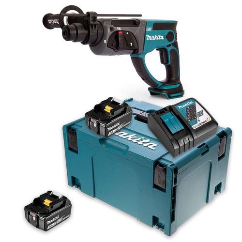 Perforateur burineur SDS-Plus 2J 18V LXT (2x3,0 Ah) en MAKPAC - MAKITA BHR202RFJ