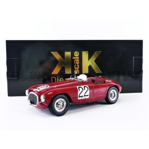 Kk Scale Models 1/18 180913r Ferrari 166 Mm Barchetta - Winner Le Mans 1949 Diecast Modelcar-Kk Scale Models