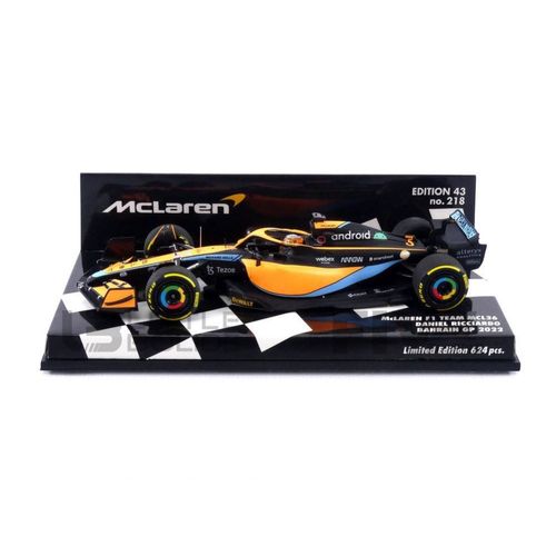 Minichamps 1/43 - 537224303 - Mclaren Mcl36 - Bahrein Gp 2022 (D. Ricciardo)-Minichamps