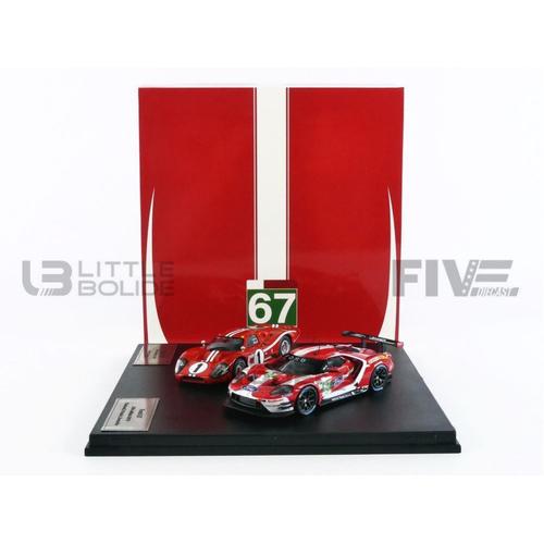 Ixo 1/43 - Fgt43003set2 - Ford 2 Cars Set Gt40 Mkiv - Le Mans 1967 And 2019-Ixo