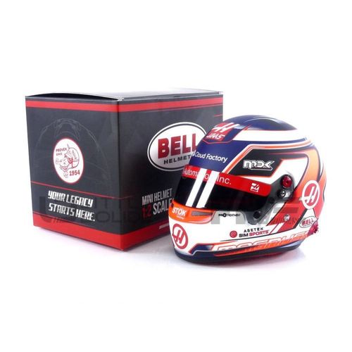 Mini Helmet 1/2 - 4100191 - Casque Kevin Magnussen - Haas 2022