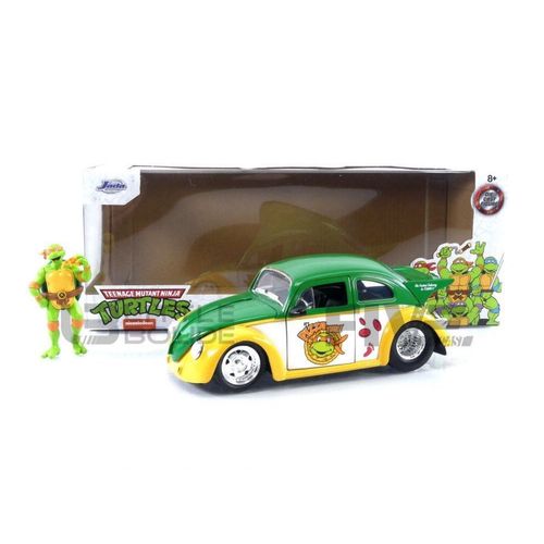 Jada Toys 1/24 - 33741gr - Volkswagen Beetle - With Michelangelo Figure - 1959-Jada Toys