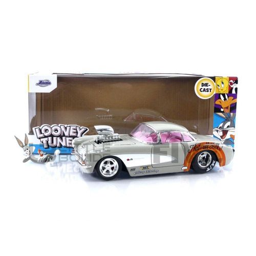Jada Toys 1/24 - 32390s - Chevrolet Corvette - With Bugs Bunny Figure - 1957-Jada Toys