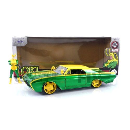 Jada Toys 1/24 - 33357gr - Ford Thunderbird - With Loki Figure - 1963-Jada Toys
