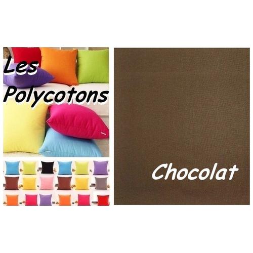 Taie Oreiller 30x40 Cm Housse De Coussin Neuf Fabriqué En France Par Misspinkplus / Chocolat