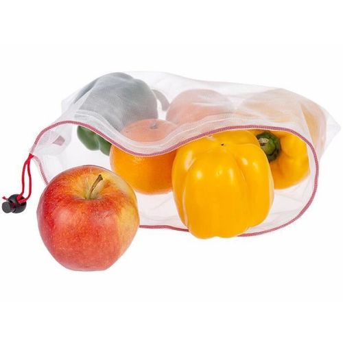 18 Sachets Pour Fruits Et Légumes En Matériaux Recyclés