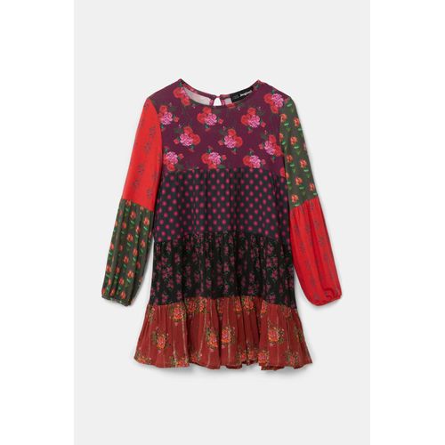 Robe Trapèze Patchwork Fleurs