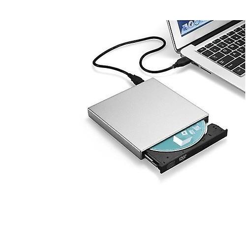 Lecteur / Graveur Usb Cd-dvd-rw Pour Connexion Portable Externe Pc Lenovo (argent)