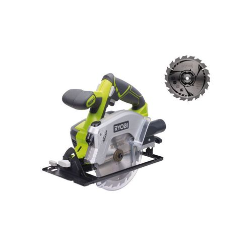 Pack RYOBI - Scie circulaire RWSL1801M - 18V One+ - diamètre 150 mm sans batterie ni chargeur - Lame ultra fine CSB150A1