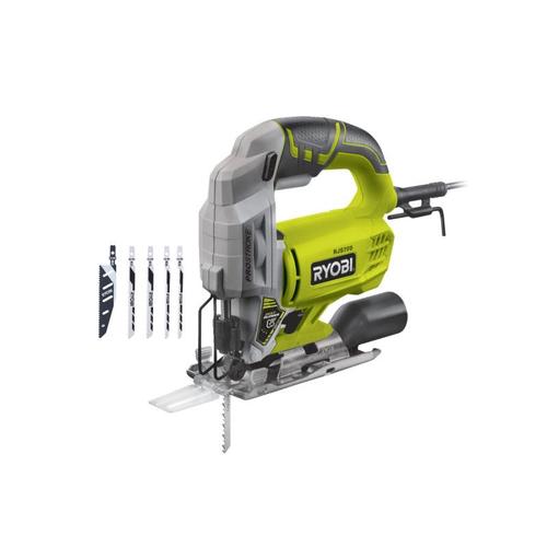 Pack RYOBI Scie sauteuse électrique RJS750-G - 500W - 75mm - bois - lot de 5 lames - 100mm - RAK05JSBFC