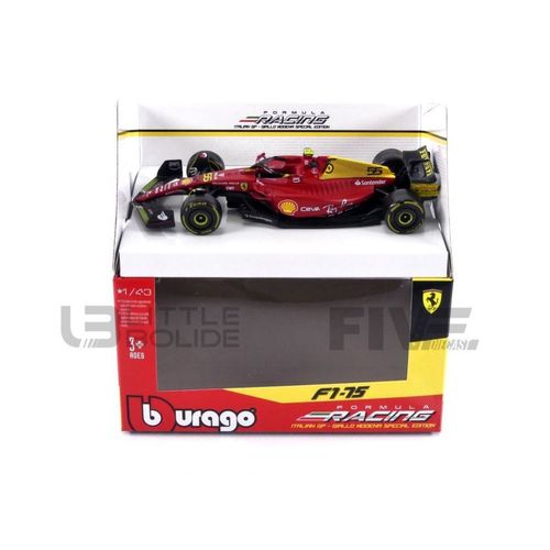 Bburago 1/43 - 36832sy-Monza - Ferrari F1-75 - Italy Monza Gp 2022 (C. Sainz)-Bburago