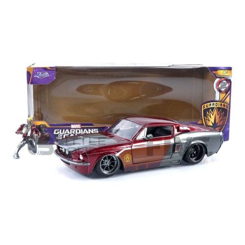 Jada Toys 1/24 32915r Shelby Gt500 - With Star Lord Figure - 1967 Diecast Modelcar-Jada Toys