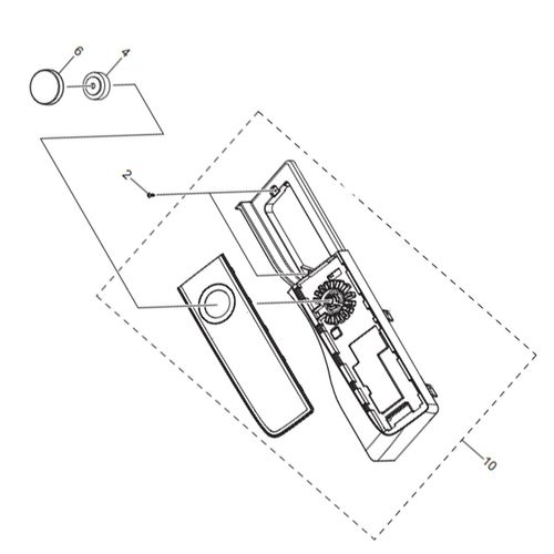 Bandeau complet (repère n°10) - Sèche-linge (DC97-20842E SAMSUNG)