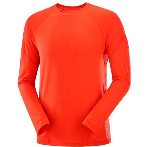 Cross Run L/S Tee T-Shirt Technique Taille S, Rouge