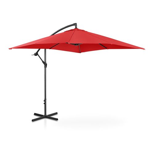 Parasol Déporté - Rouge - Rectangulaire - 250 X 250 Cm - Inclinable Helloshop26 14_0007603