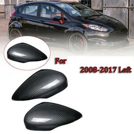 Couverture De Rétroviseur Latéral En Fiber De Carbone Pour Ford Fiesta Mk7, 2008, 2009, 2010, 2011, 2012, 2013, 2017
