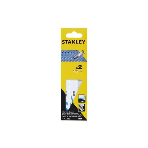 GENERIQUE - Pack 2 Lames De Scie Sabre 15.2cm Metal Fin Sta22132-Xj Stanley