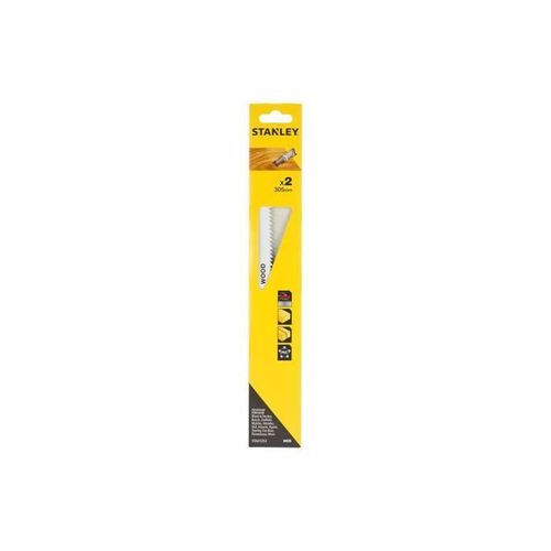 GENERIQUE - Lot De 2 Lames De Scie Sabre 30,5 Cm Épaisseur Et Coupe Droite Sta21252-Xj Stanley