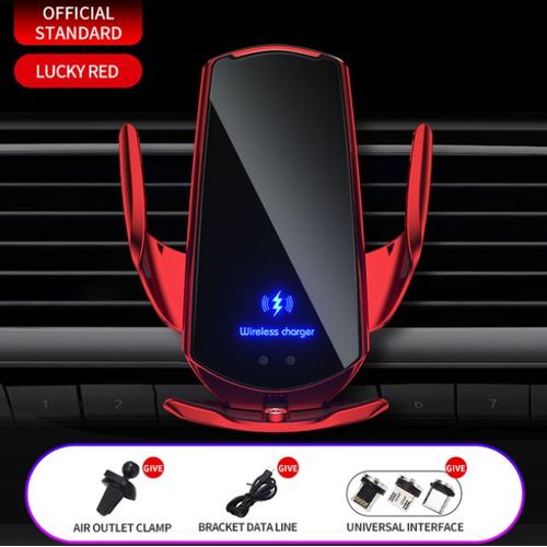 Support Magnétique De Téléphone Portable Pour Voiture, Chargeur Sans Fil, 15w, Induction Infrarouge, Qi, Pour Iphone, Samsung, Xiaomi