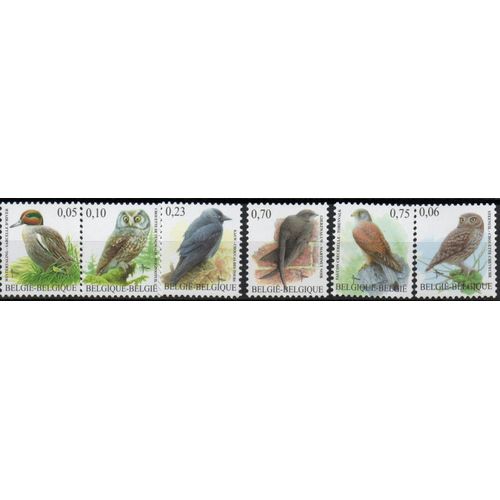 Belgique Timbres Les Oiseaux 2007