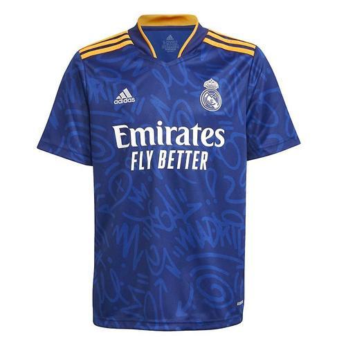 Haut De Football Respirant Real Madrid Cf Pour Chemise D'entraînement De Costume De Football Pour Adolescents-Bleu