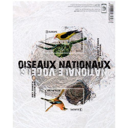 Belgique Timbre Les Oiseaux Nationaux 2019