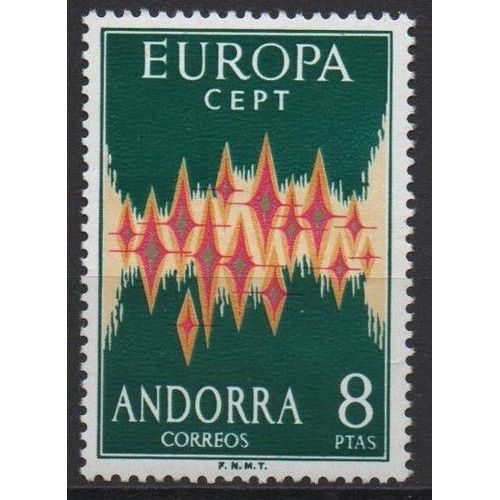Andorre (Espagnol ) Timbres Europa 1972