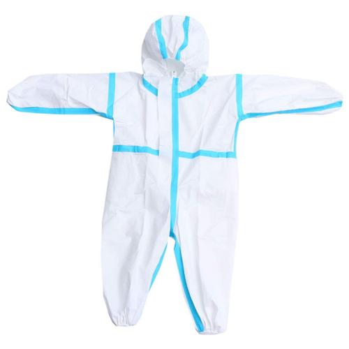 Combinaison Jetable Pour Enfants Robe De Protection À Capuche Costume De Couverture Complète Du Corps Combinaison Anti-Poussière Manteau 90 Cm