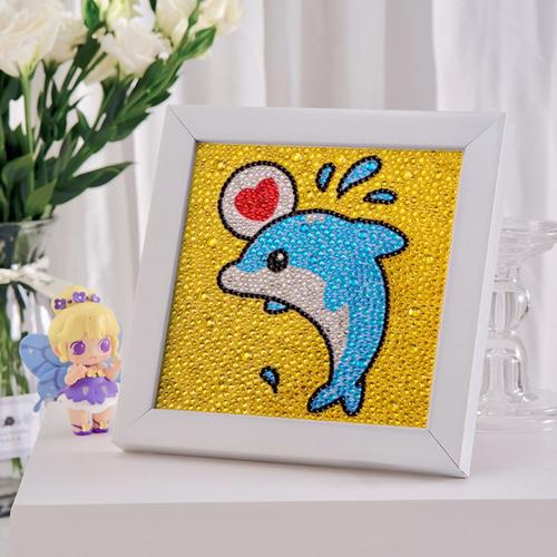 Diy 5d Dauphin Diamant Art Peinture Pour Adultes Enfants, Foret Complet Diy Diamant Strass-Dauphin 2