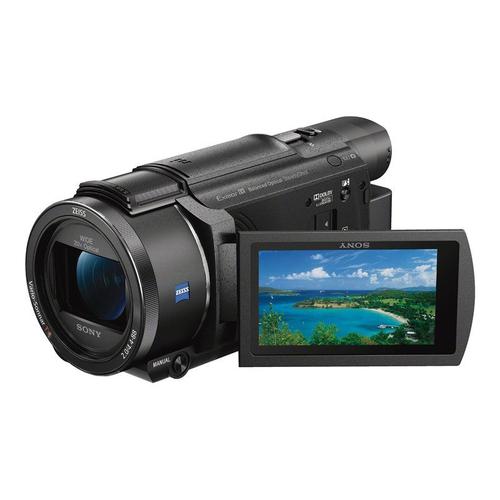 Sony Handycam FDR-AX53 - Caméscope - 4K / 30 pi/s - 16.6 MP - 20x zoom optique - Carl Zeiss - carte Flash - Wireless LAN, NFC - noir