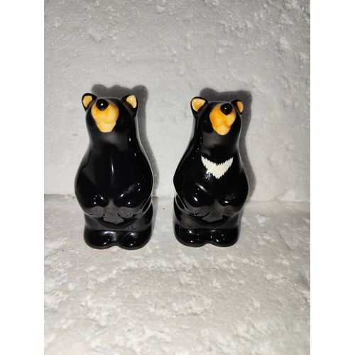 Salière Et Poivrière En Forme D'ours En Céramique
