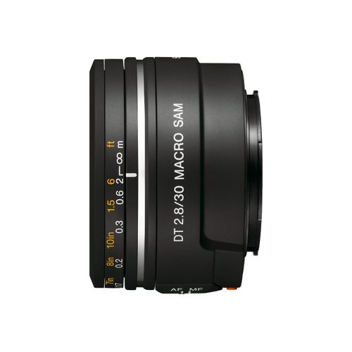 Macro-objectif Sony SAL30M28 - Fonction Macro - 30 mm - f/2.8 DT - Sony A-type - pour a DSLR-A100, A200, A230, A300, A330, A350, A380, A500, A550, A700, SLT-A57, A58, A65