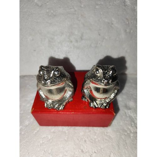 Salière Et Poivrière En Forme De Grenouille En Métal