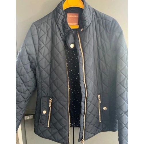 Veste Mi Saison Fille Zara For Girls Taille 9 / 10 Ans - 140cms Couleur Marine