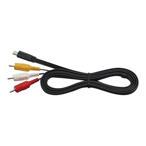 Sony VMC-15MR2 - Câble vidéo/audio - phono RCA x 3 mâle - 1.5 m - pour Sony HXR-MC88; Handycam FDR-AX43, AX45, AX60, HDR-CX470, CX680, PJ680