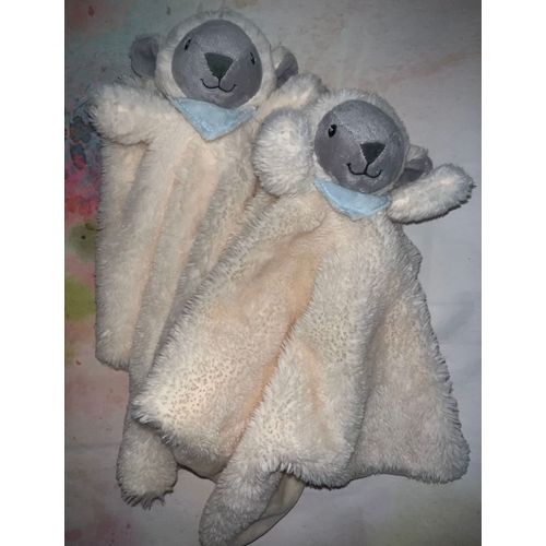 Doudou Mouton Tex Baby Hochet Grelot Petite Couverture Bebe Lot De Deux Doudous Jouets Bebe