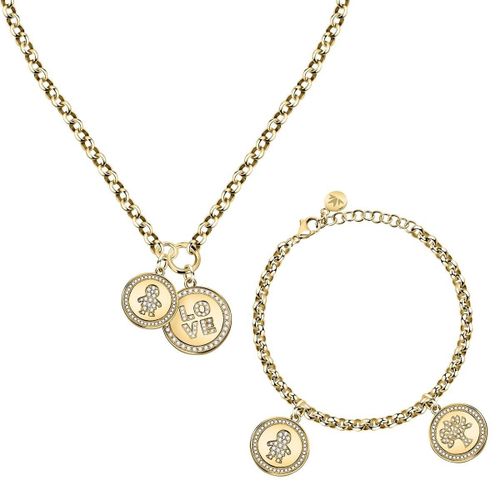 Parure En Acier Et Crystal