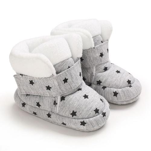 Chaussures Hiver 0-1 Ans 3-12 Mois Bébé Coton Bottes Fond Souple Plus Polaire Pour Garder Au Chaud Bébé Tout-Petit Chaussures 12cm