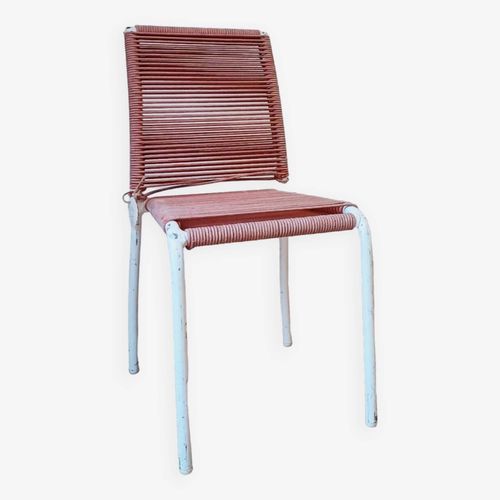 Lot De 4 Chaises Enfant En Métal Et Scoubidou