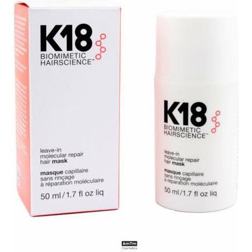 K18 Biomimetic Hairscience Masque Capillaire Sans Rinçage À Réparation Moléculaire 50 Ml 