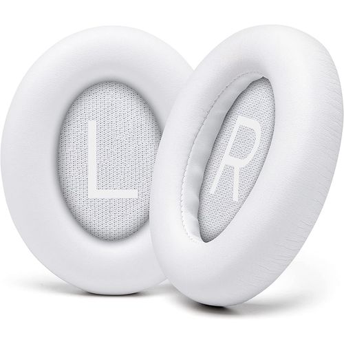 Coussinets améliorés pour Casque Bose Noise Cancelling 700 (NC700) – Cuir Souple,Mousse à mémoire de Forme de Luxe Oreillettes,Blanc