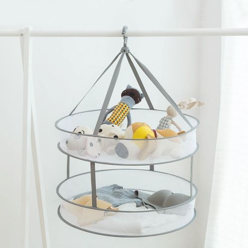 Sechoirs A Linge Panier De Sechage Multifonctionnel Pour Vetements Sechage De Sous-Vetements Sechage De Jouets En Peluche Sechage De Chandails-Gris