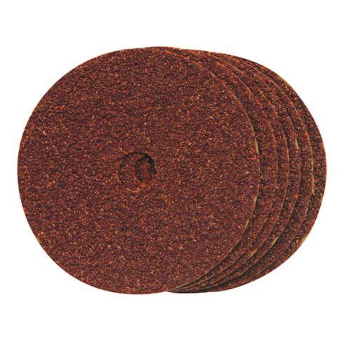 10 disques de ponçage en fibres 100 x 16 mm - Grain 60 - SILVERLINE