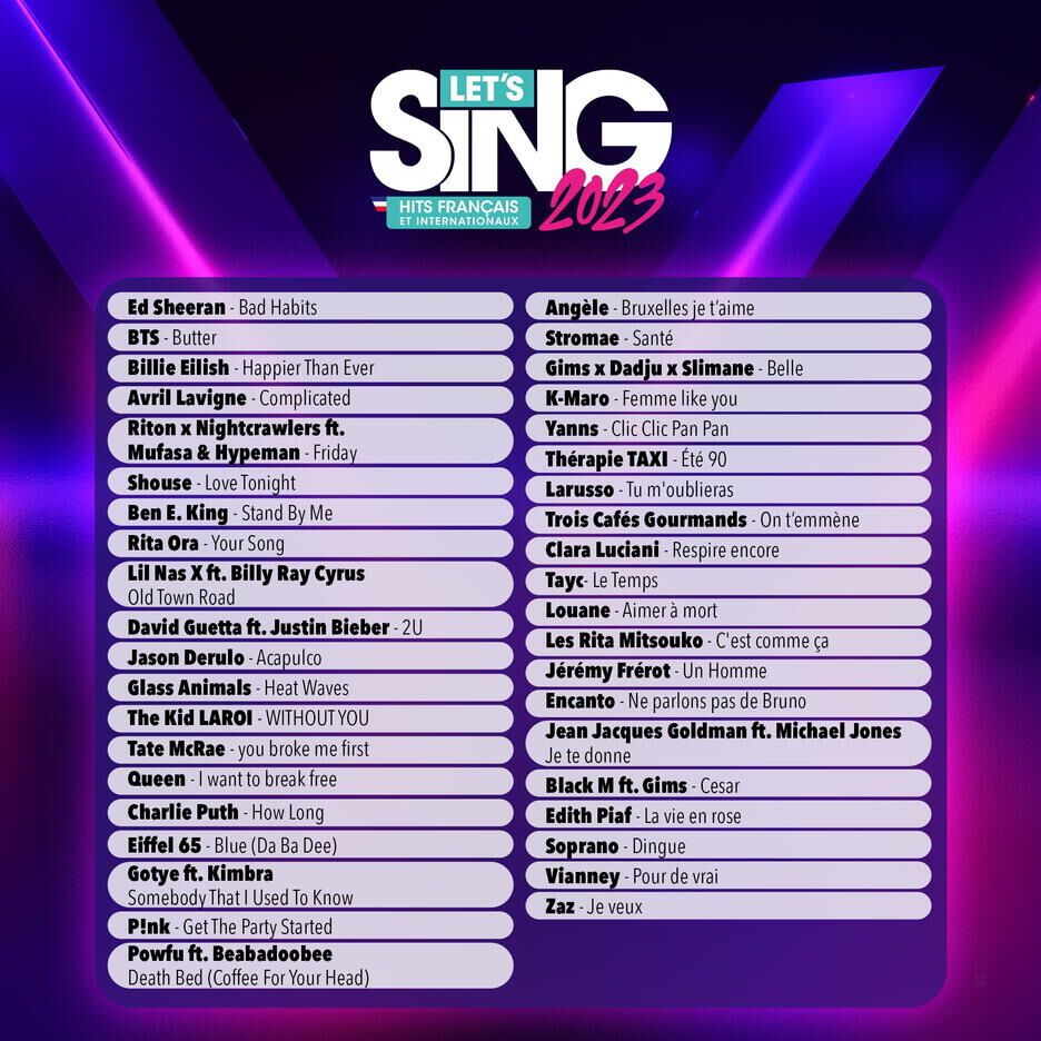 Let's Sing 2023 + 2 Micros Switch