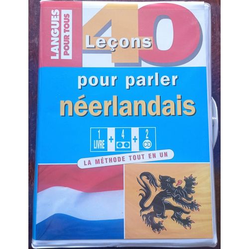 Coffret 40 Leçons Pour Parler Néerlandais (1 Livre + 4 Cassettes + 2 Cd). Excellente Méthode D'apprentissage Du Néerlandais.